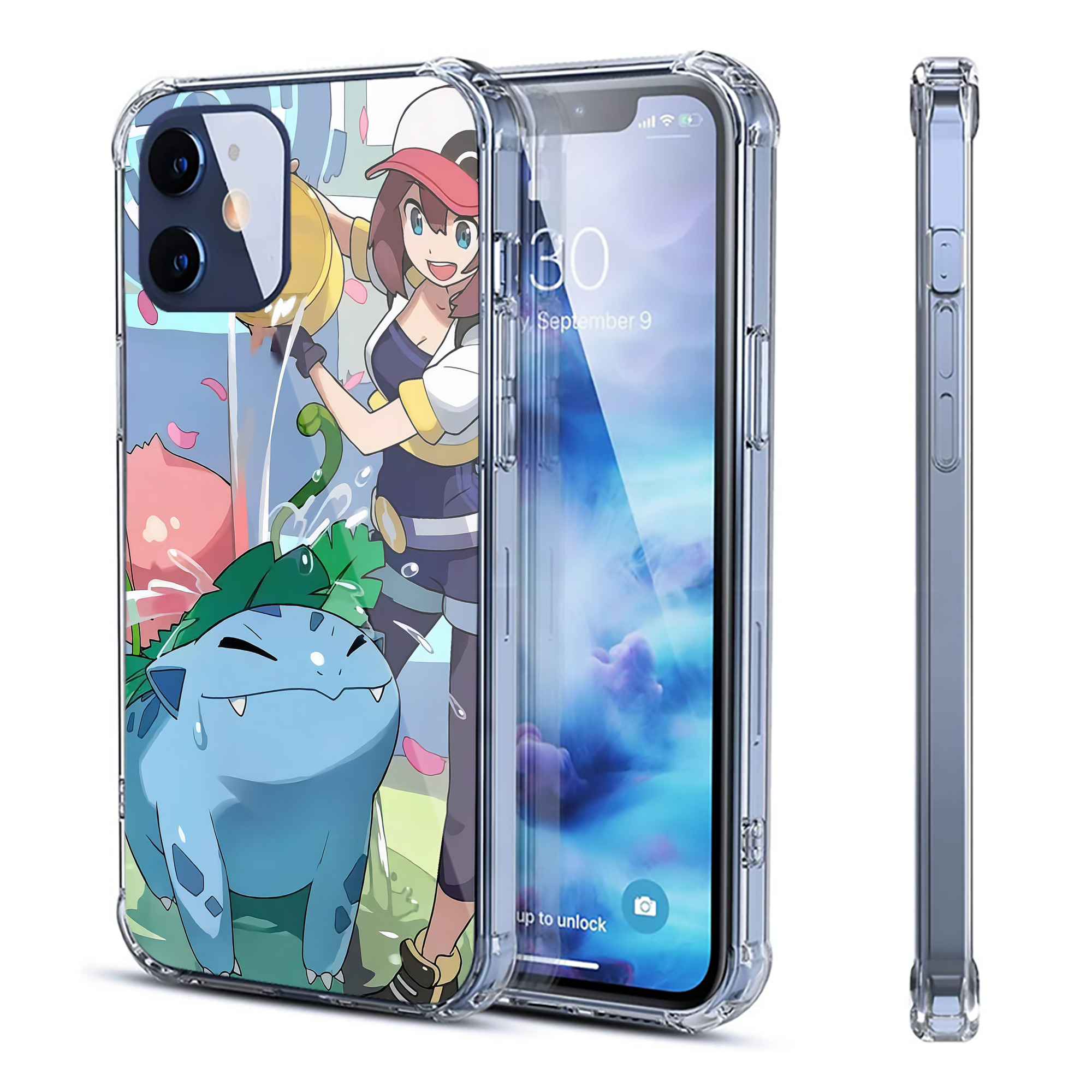 （画像用） ポケットモンスター Pokémon 【iPhone 12シリーズ対応】透明スマホケース（クリアソフトケース）